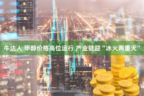 牛达人 甲醇价格高位运行 产业链迎“冰火两重天”